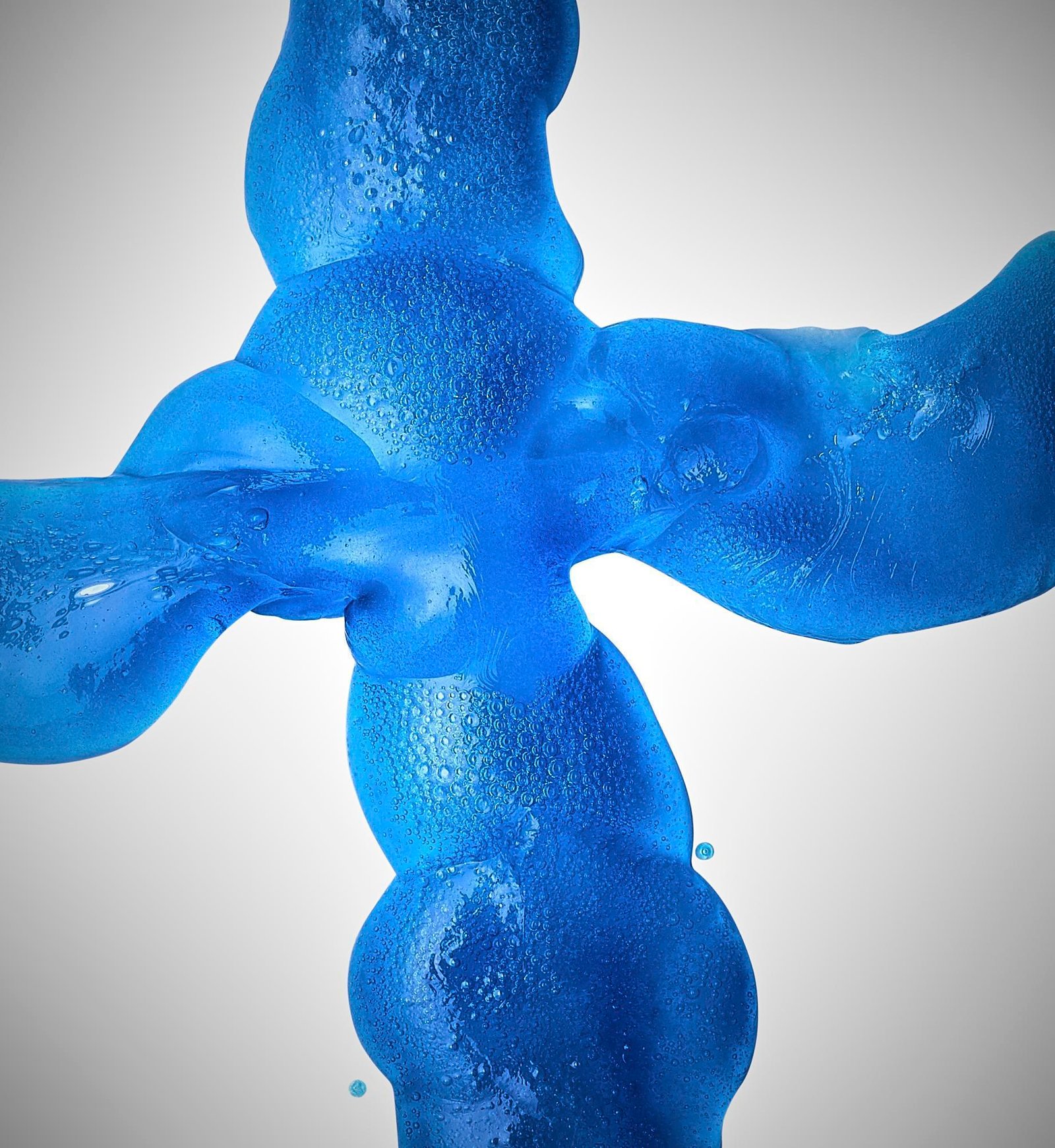 medical product photography of silicon gel medical device product on grey background