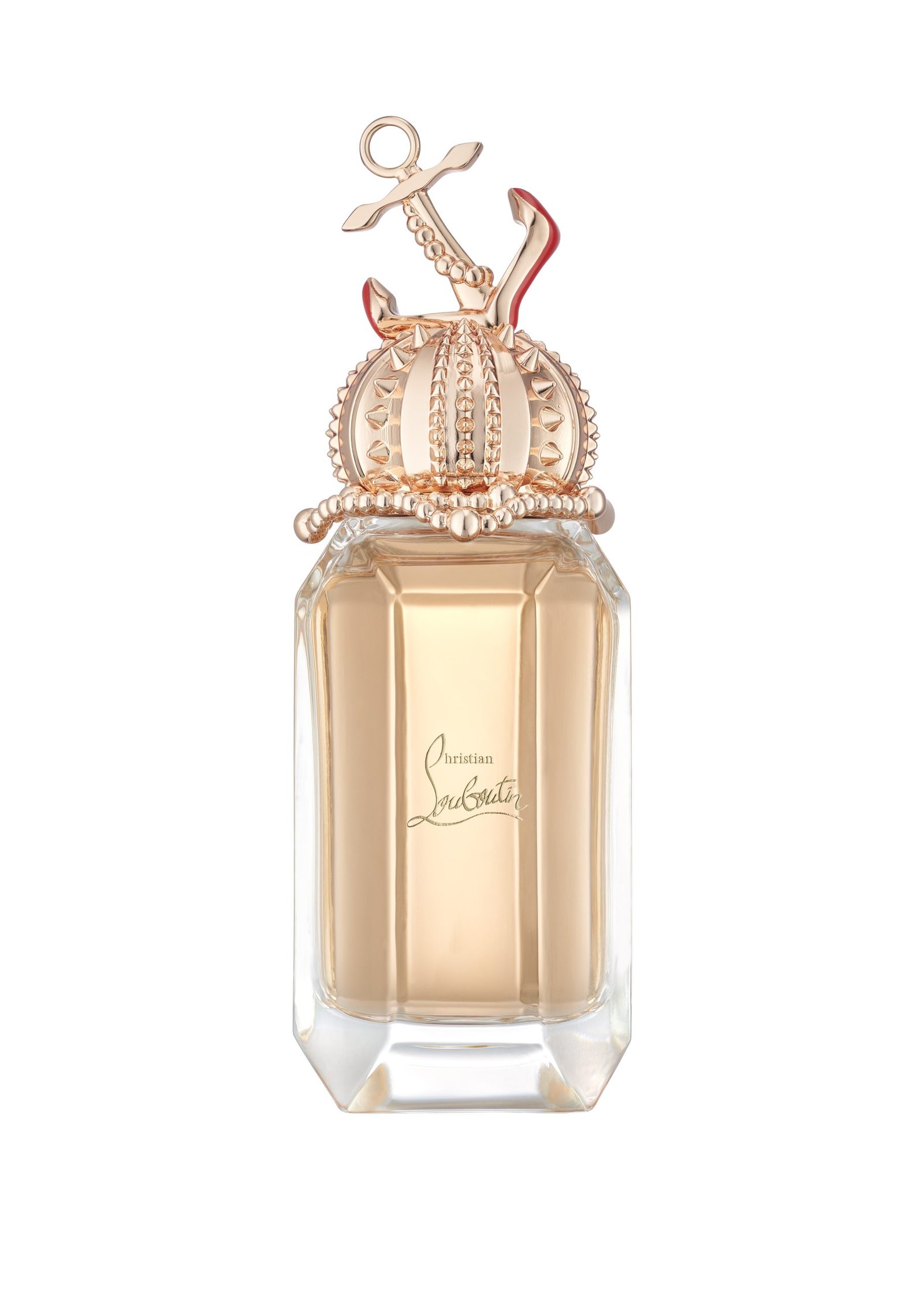 product photography on white background of perfume bottle cosmetics beauty product